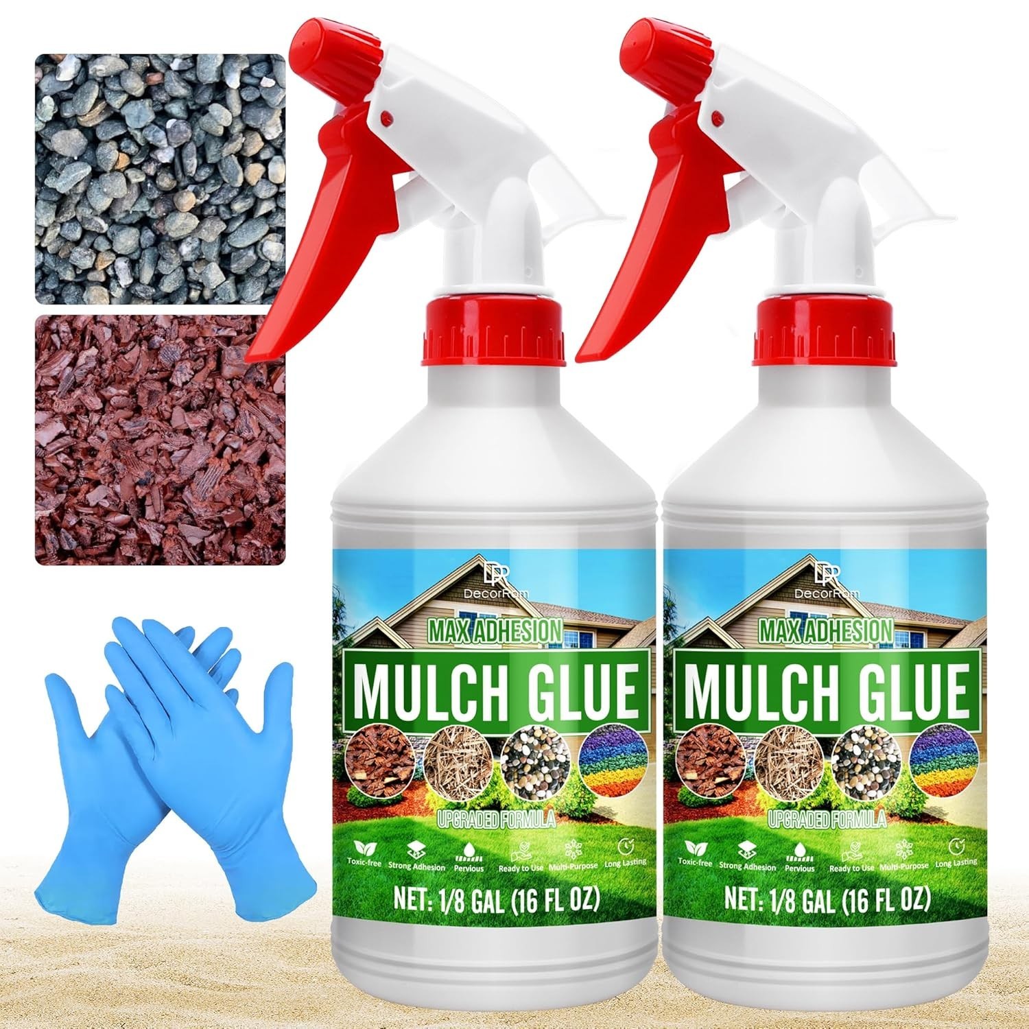 Durable 32oz Gravel Glue – Ultimate Mulch Binder for Easy Outdoor Maintenance