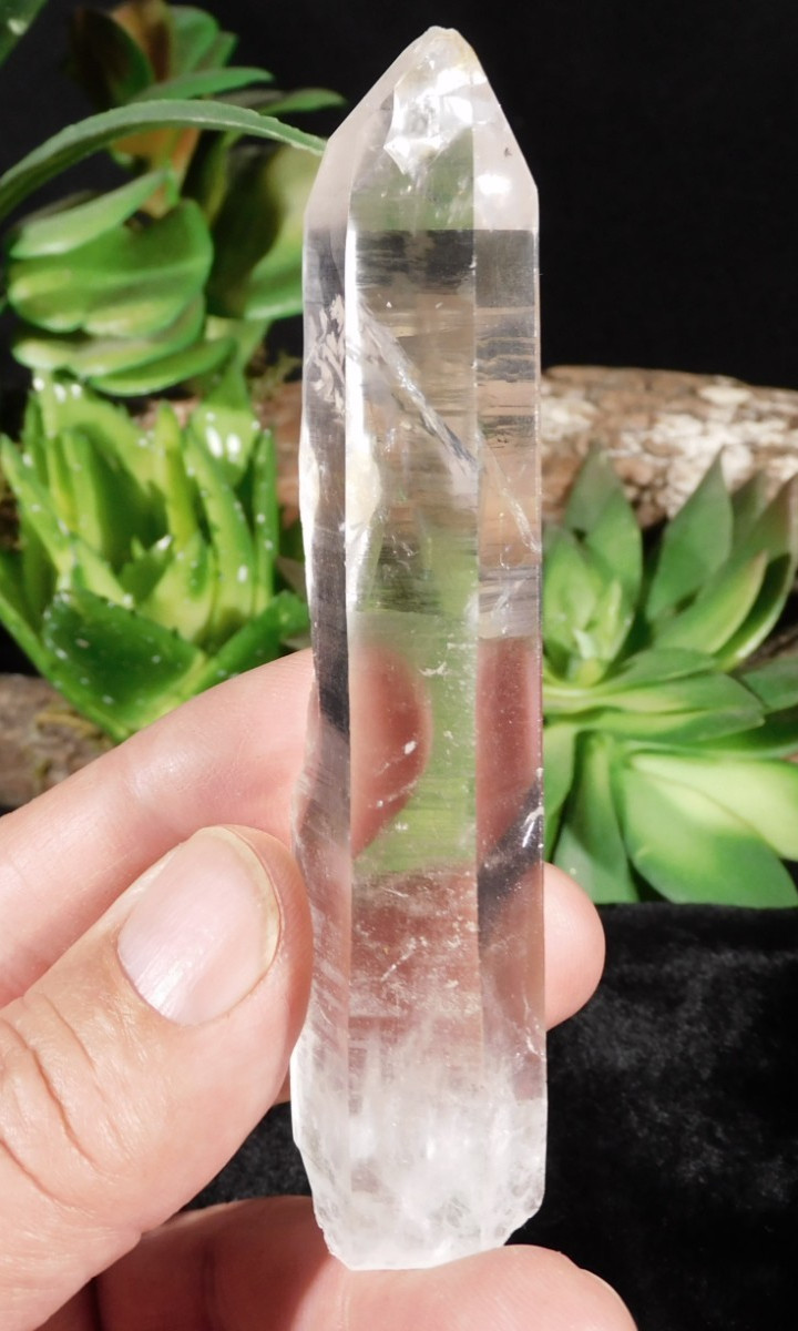 LONG Super! Translucent Quartz Crystal 100% Natural Brazil 69.8gr