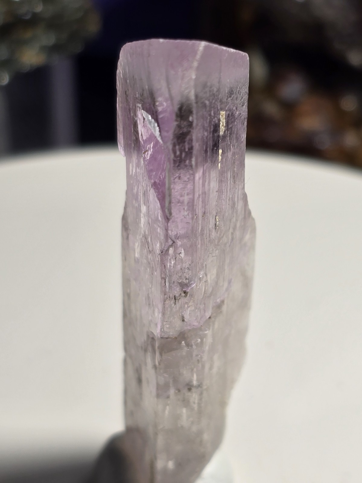 Pink Terminated Genuine Kunzite Crystal Gemstone Specimen J25