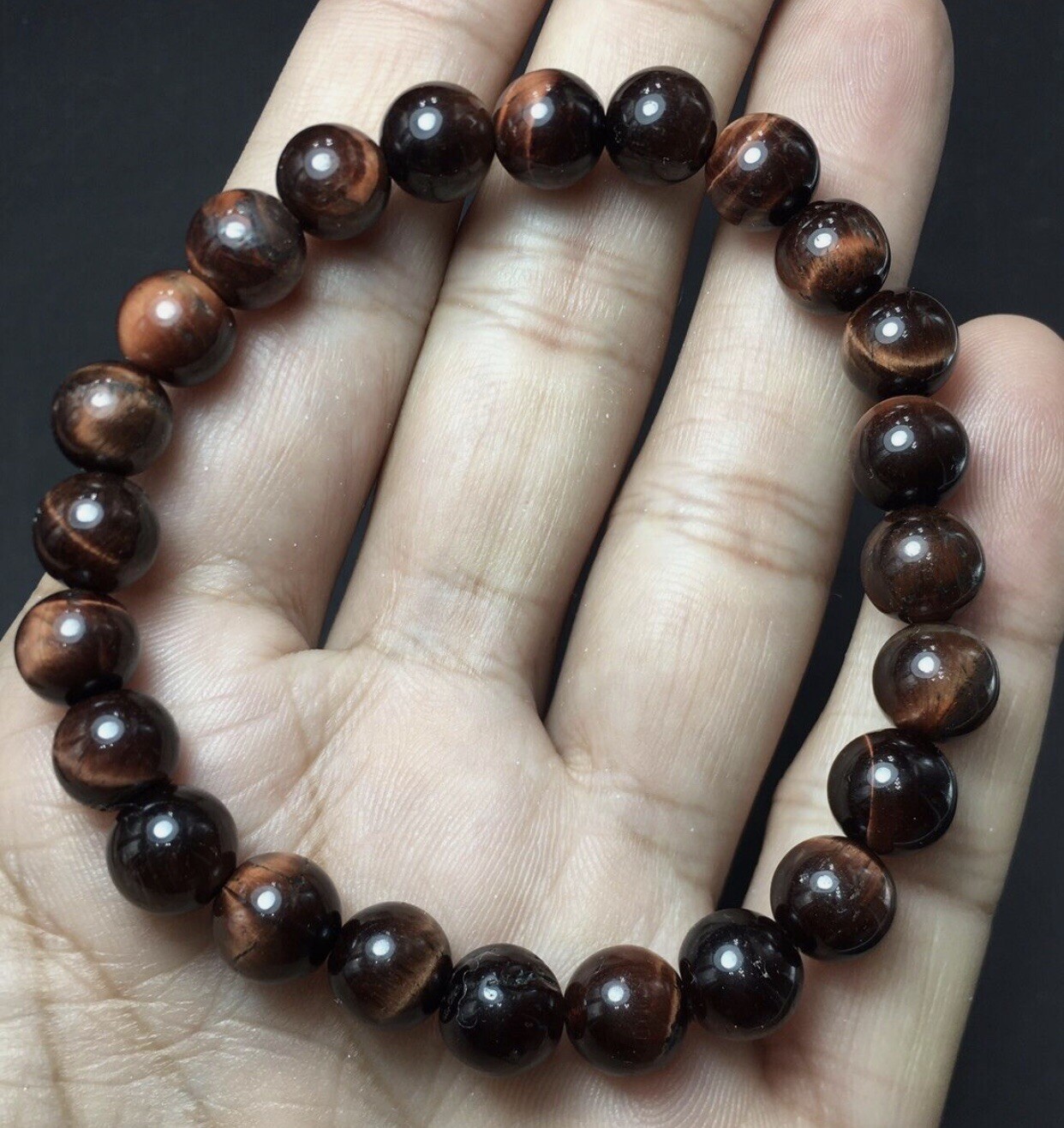 Aesthetic Tiger Eye stackable Bracelet- 5mm From Pakistan
