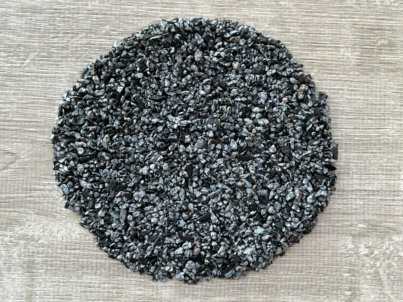 Grade A++ Snowflake Obsidian Semi Tumbled Gemstone Mini Chips 3 – 6 mm, Bulk Lot