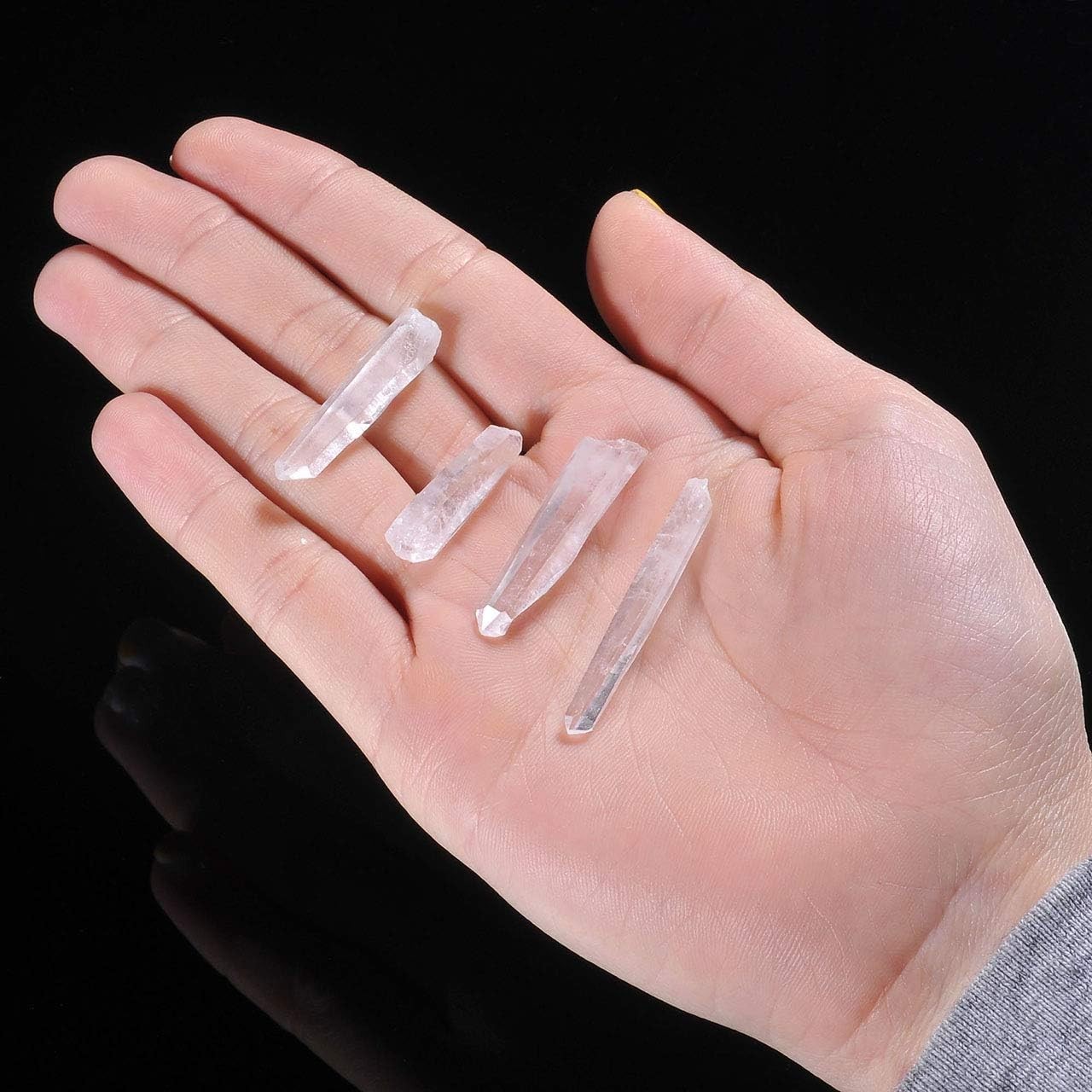 Natural Irregular Quartz Crystal Points Gift Set – 0.44lb (20-35 pcs) for Decor