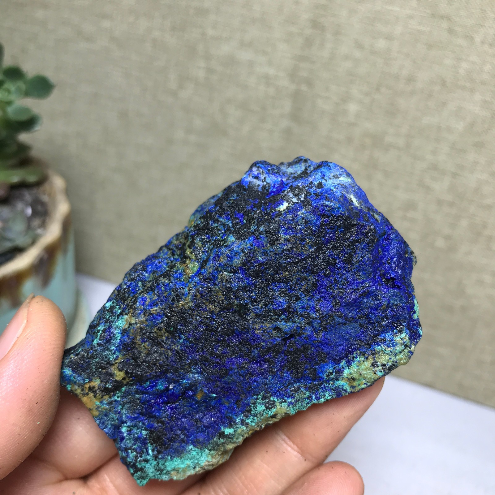 99g Natural Azurite Malachite gemstone Rough original Crystal Specimen A5177