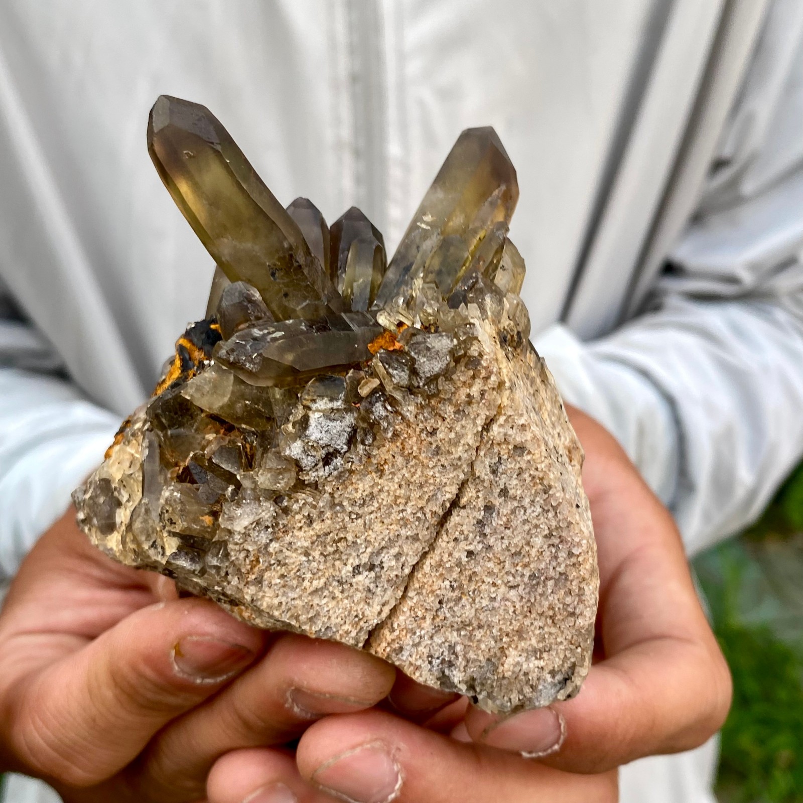 220G Natural Black Smoky Quartz Crystal Cluster Raw Mineral Specimen