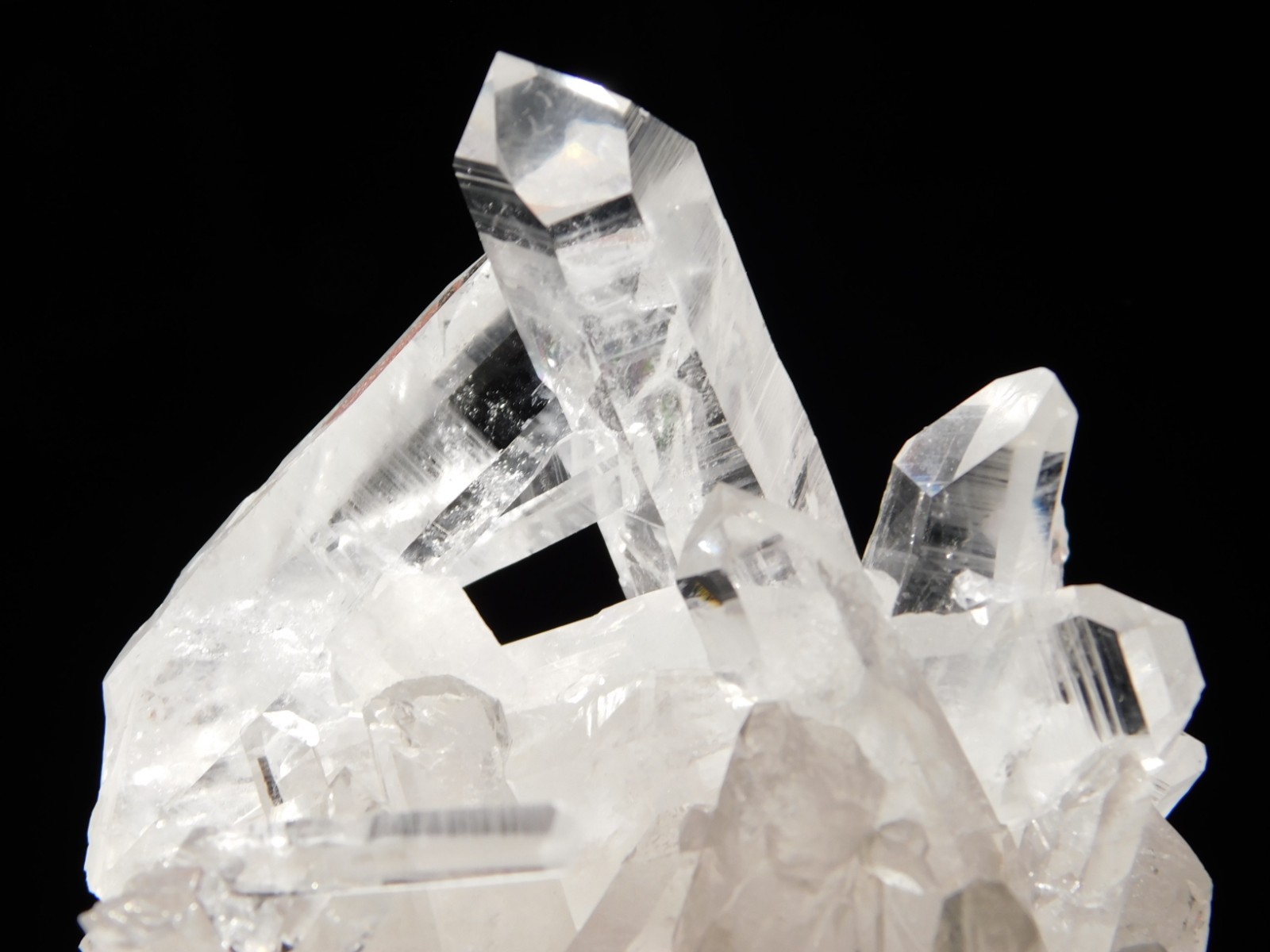 TRANSLUCENT Quartz Crystal Cluster From Collier Creek ARKANSAS 107gr