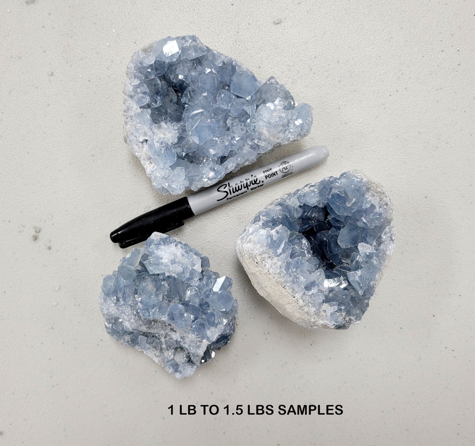 Raw Celestite Clusters Blue Healing Crystals Celestine Geodes from Madagascar