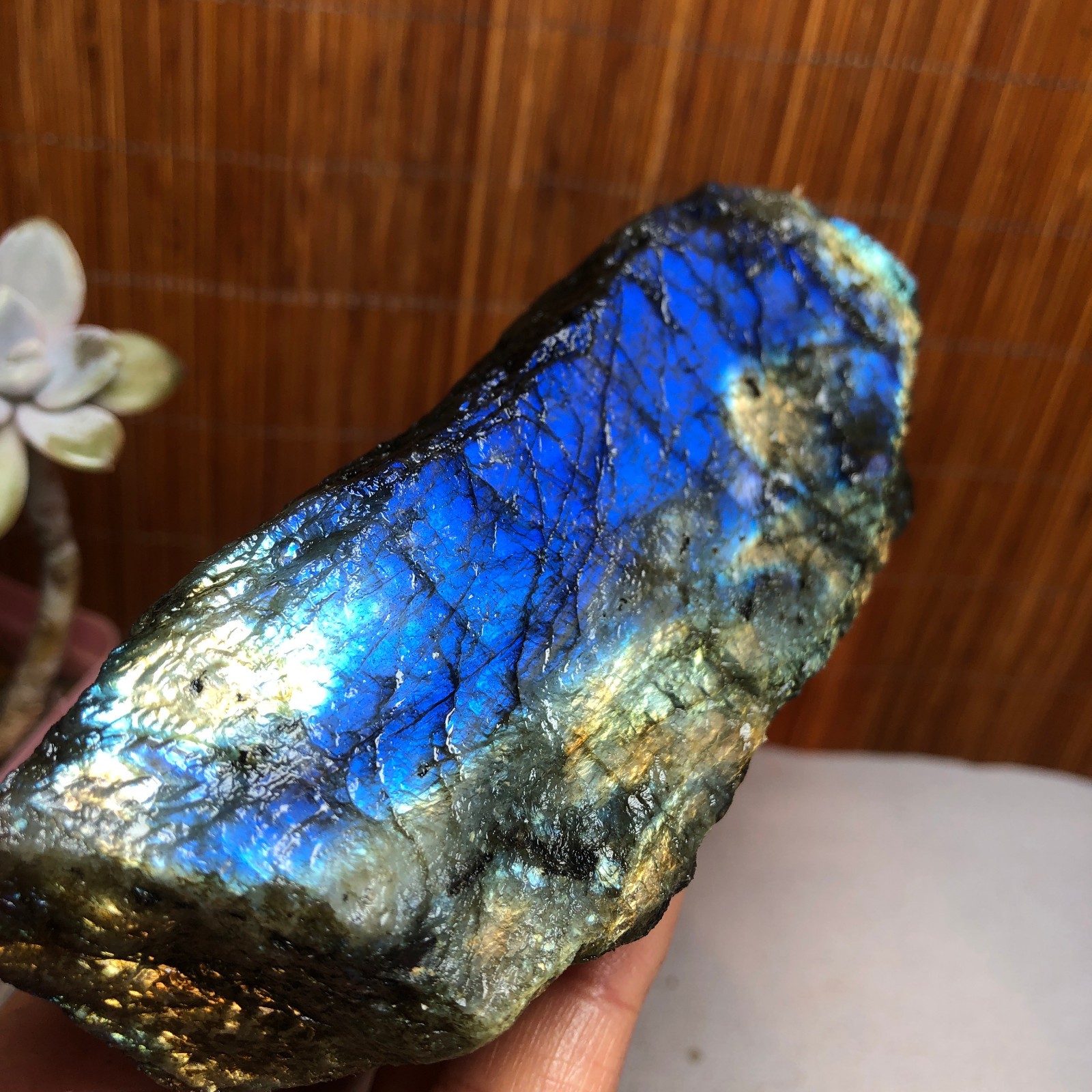 120-57-51mm Natural Labradorite Crystal gemstone Rough Mineral Specimen A3131
