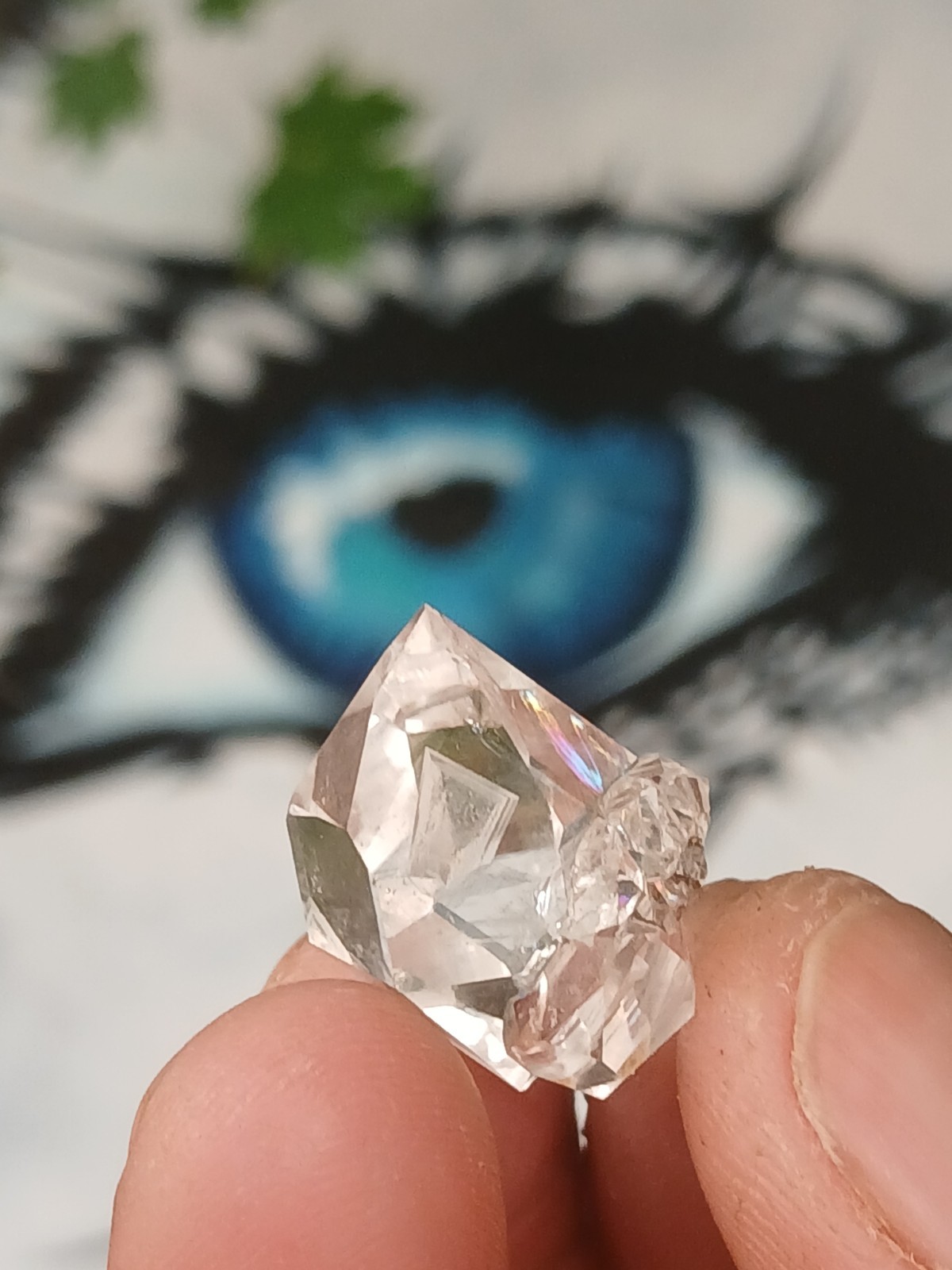 😍 Genuine DT 🌈 Herkimer 💎 6 Crystal Cluster Self Collected In NY ❤️