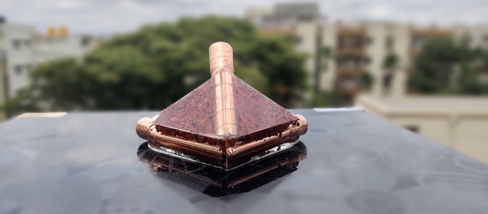 12mm Copper Orgonite Giza Pyramid Connector Kit – Cosmic Series – Without Pipe