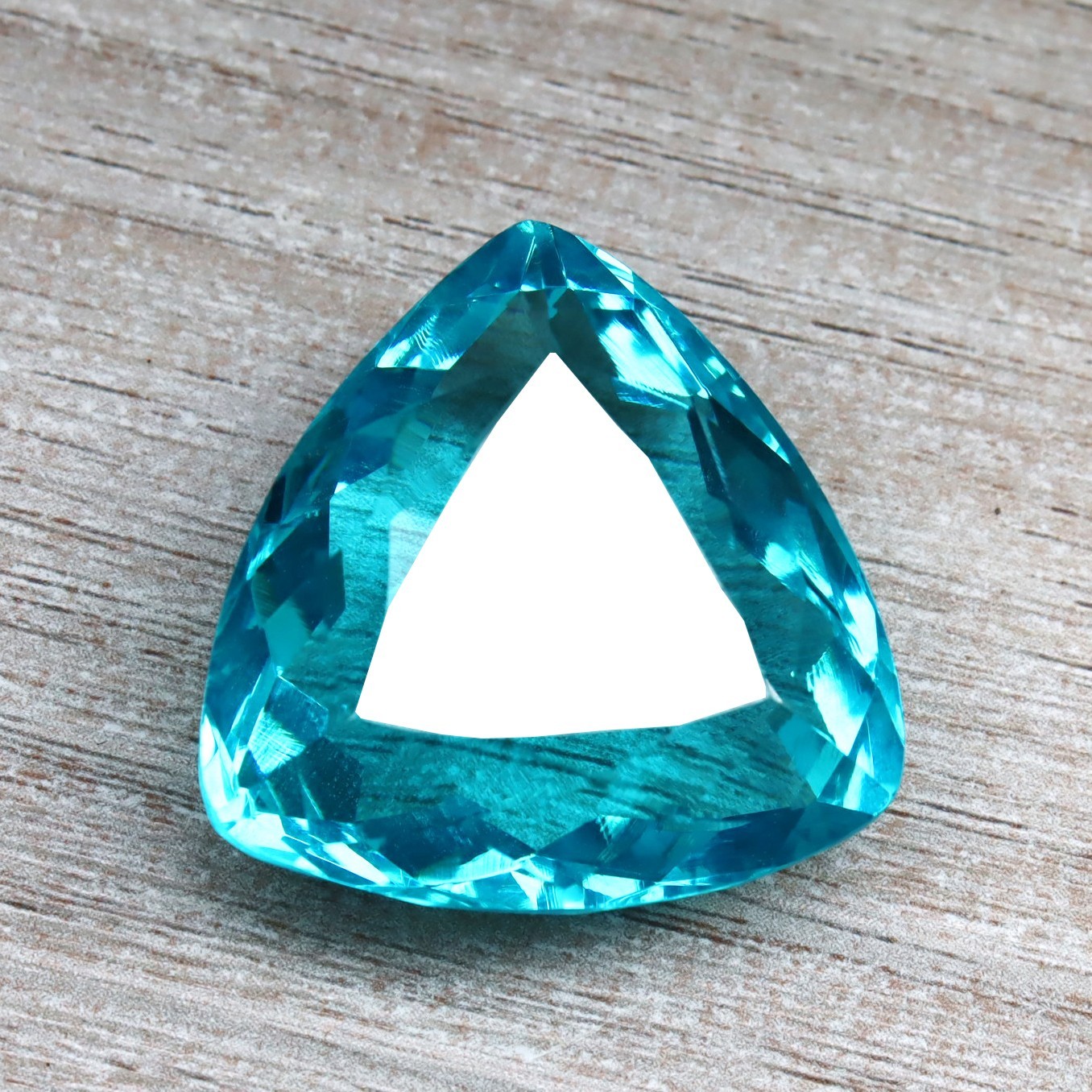 Trillion cut Blue Tourmaline Natural Loose Gemstone78 Ct Certified Gemstone
