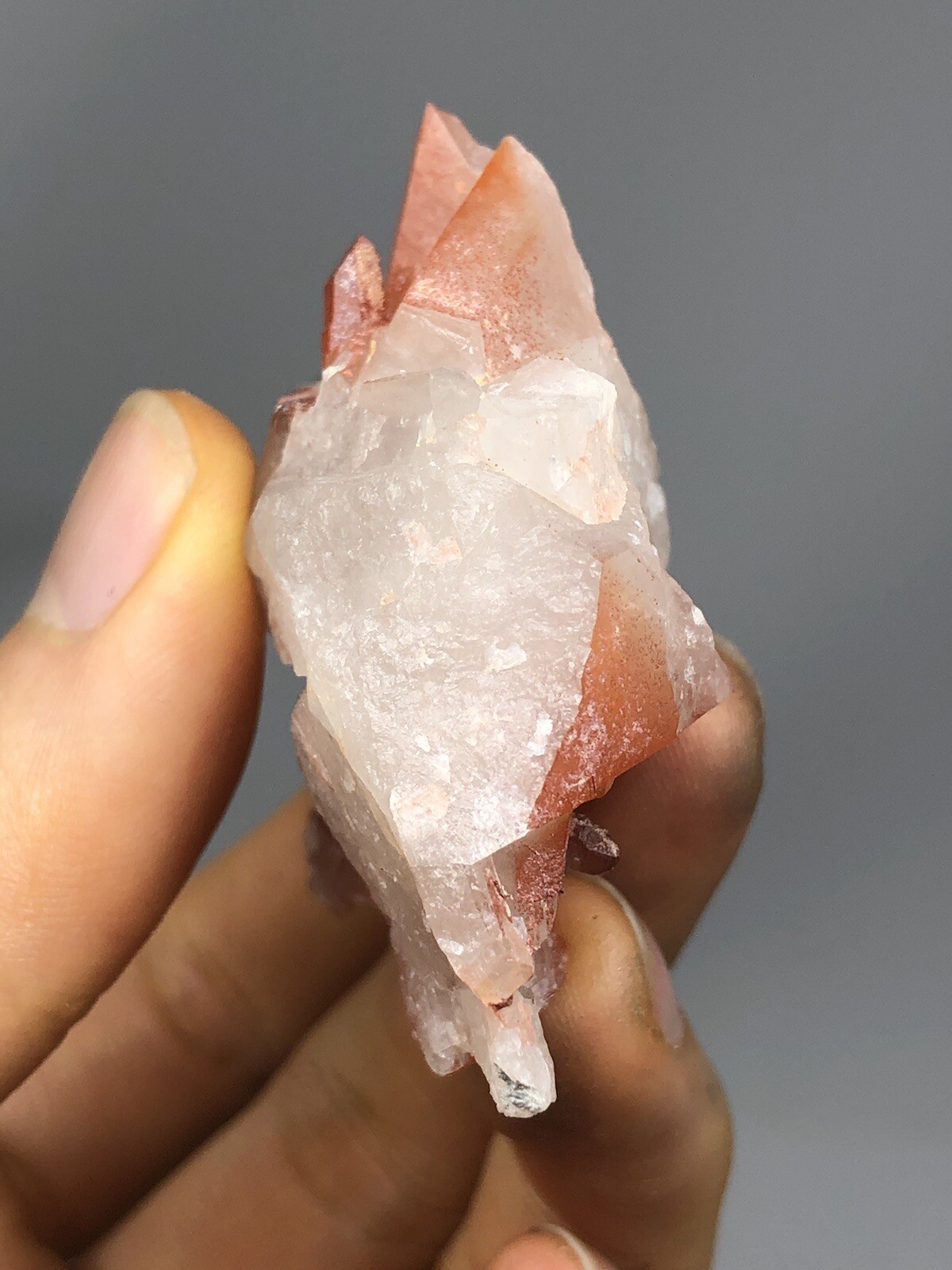 Red Quartz Crystal Cluster Point Morocco 2.4oz N34