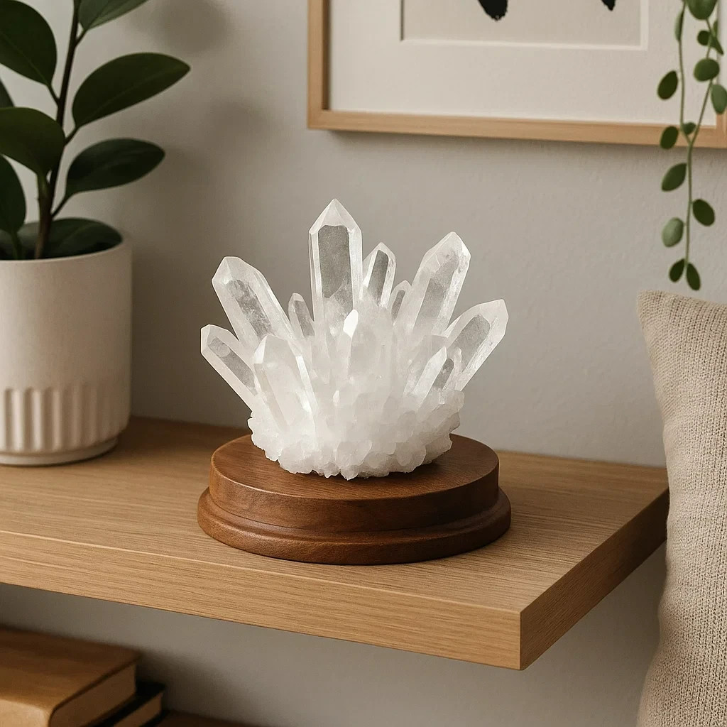 Natural Clear Quartz Cluster Healing Crystal Reiki Mineral Specimen Home Decor