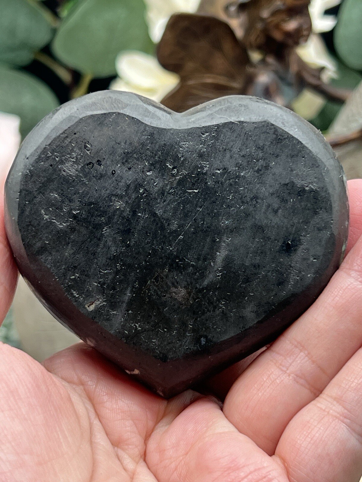 Natural Black Amethyst Sugar Druzy 3 kinds Geode Carved Hearts Free ship & Gift