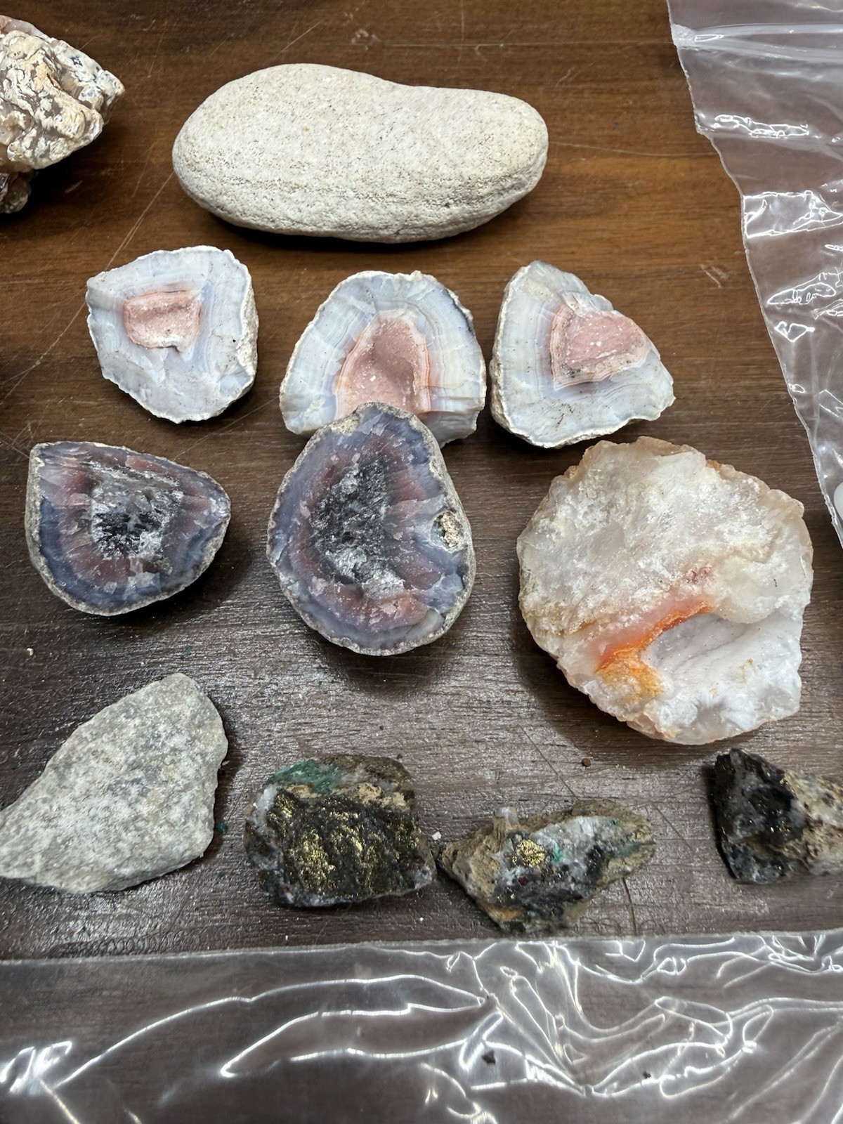 Rock & Mineral Collection Agate Fossils Tumbled Stones Garnet Mixed Gem Lot