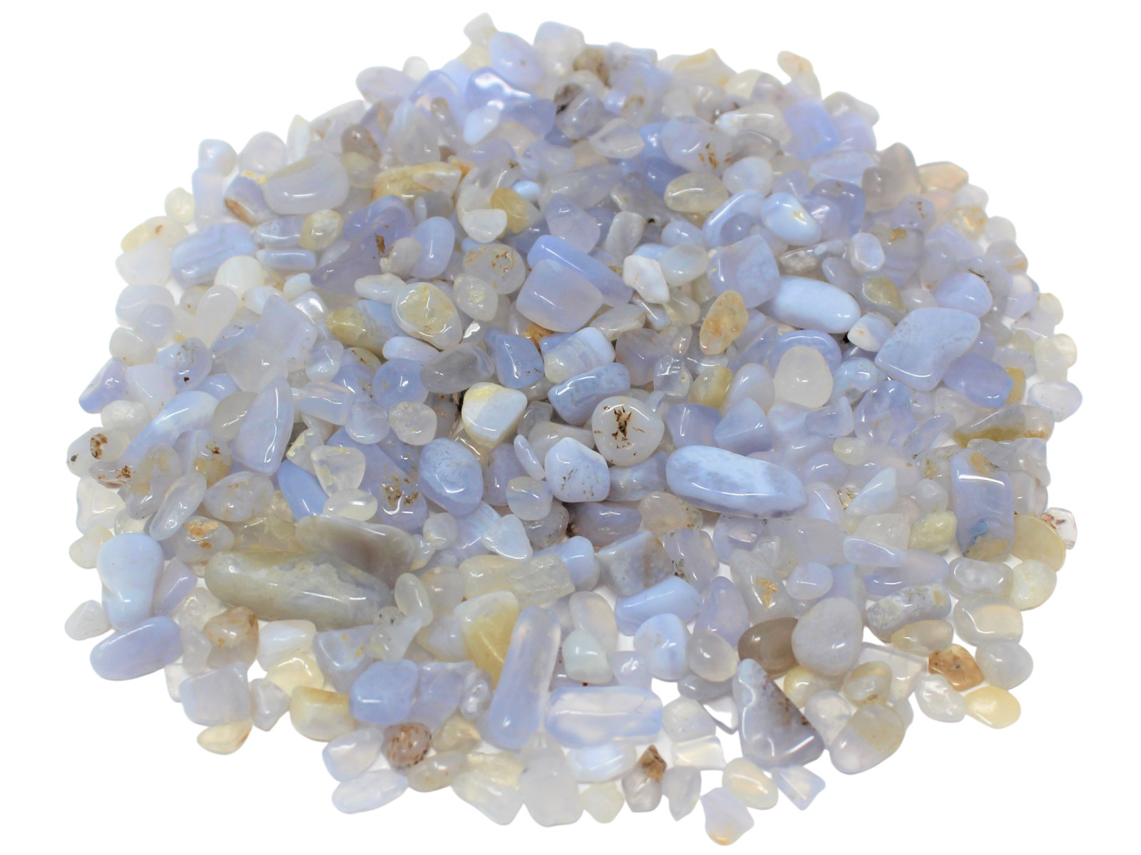 Blue Lace Agate Semi Tumbled Gemstone Mini Chips 5-12 mm, Blue Lace Agate Chips