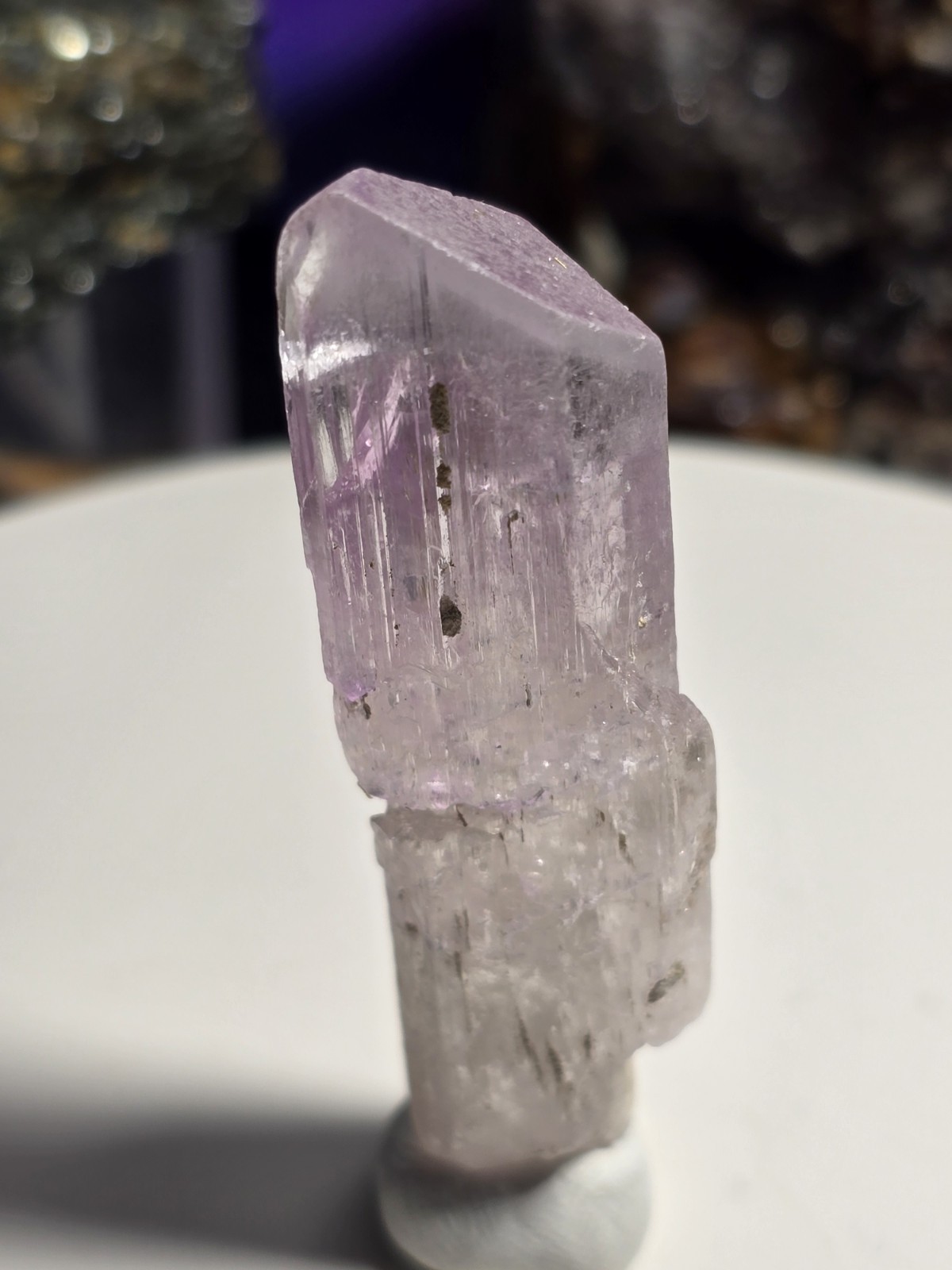 Pink Terminated Genuine Kunzite Crystal Gemstone Specimen J25