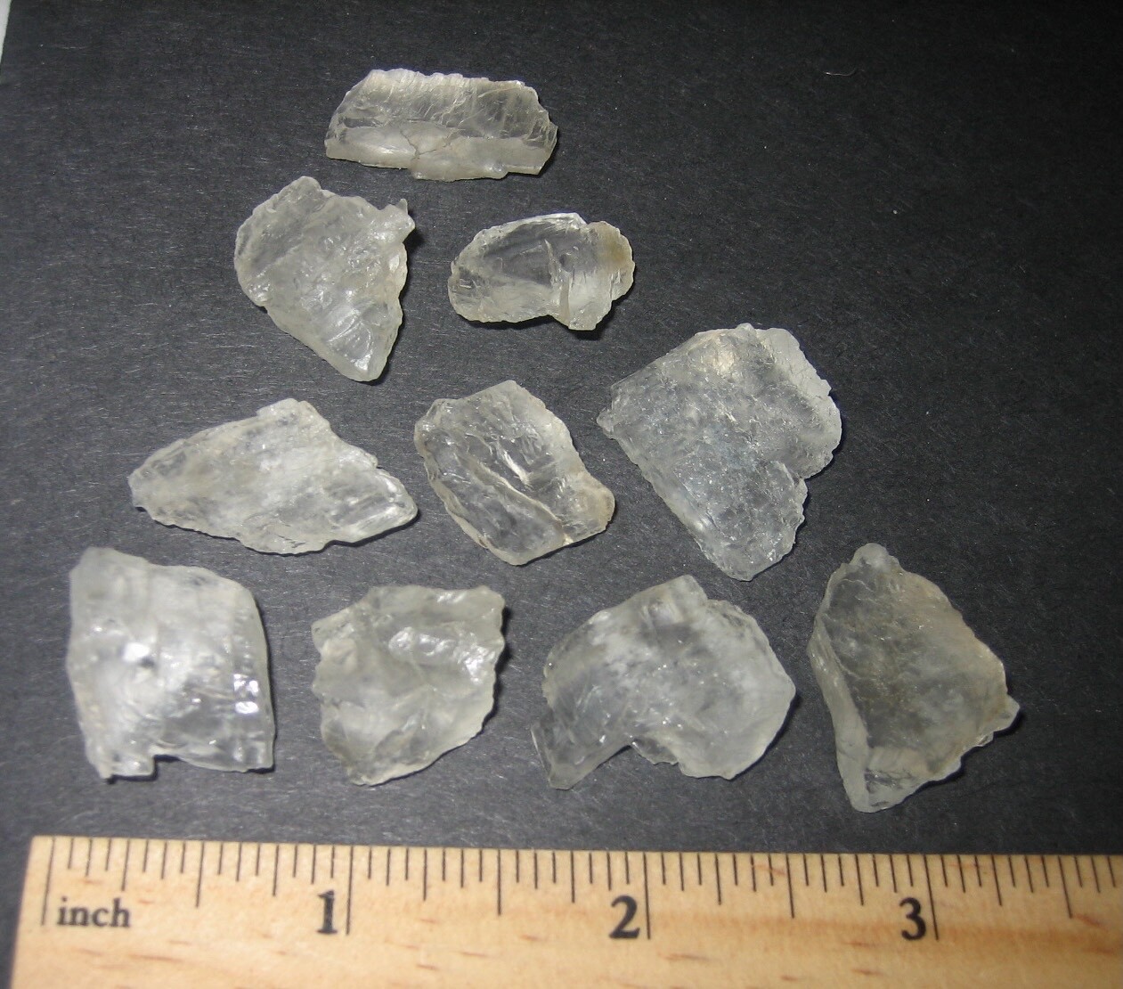 10 RARE! SMALL NATURAL ROUGH 0.5″- 1″ GEM PETALITE CRYSTALS BRAZIL ~ 29grams *4
