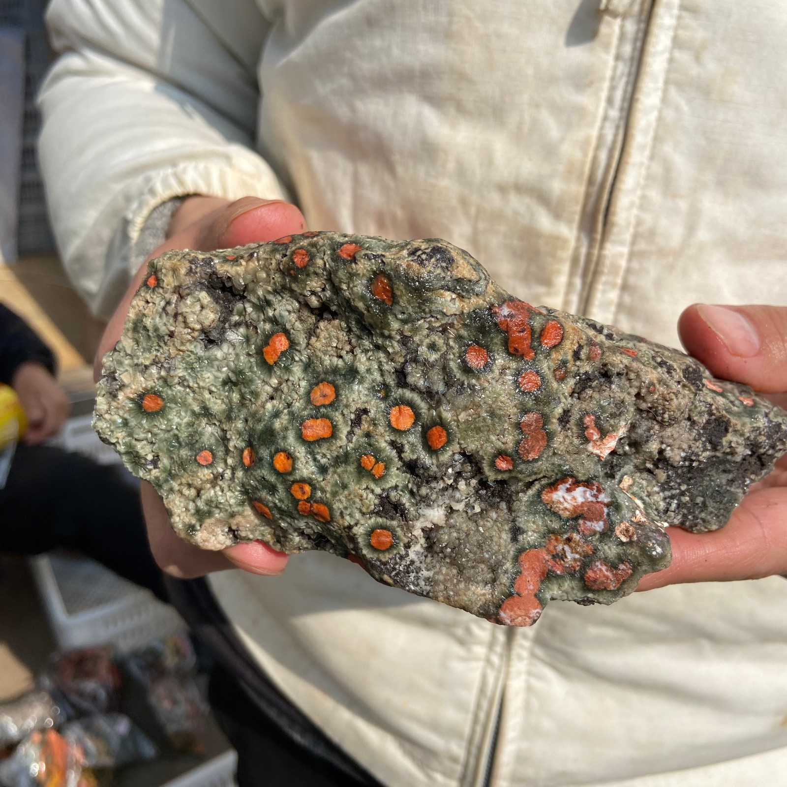 2.2lb Natural colourful ocean jasper raw stone crystal rough mineral specimen