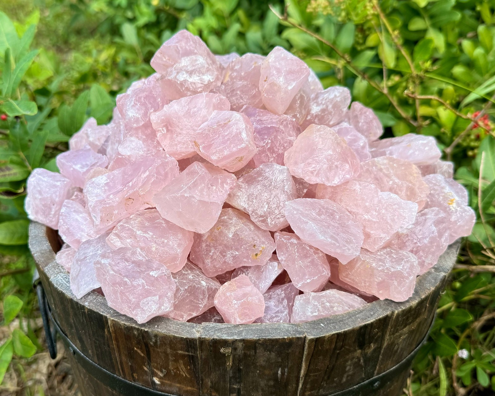 11 lb Wholesale Rough Stone Buckets – Chose Your Gemstone (Raw Crystal Bulk Lot)