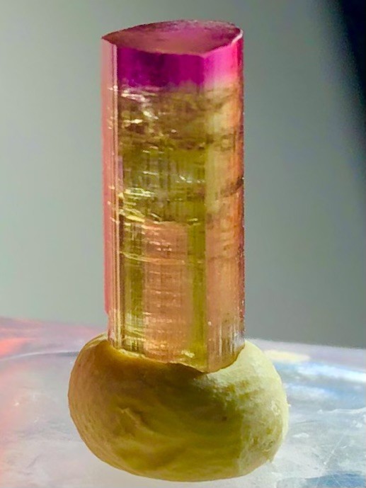 Rarest Translucent Untreated Purple Gold Tourmaline Crystal Raw Natural Specimen