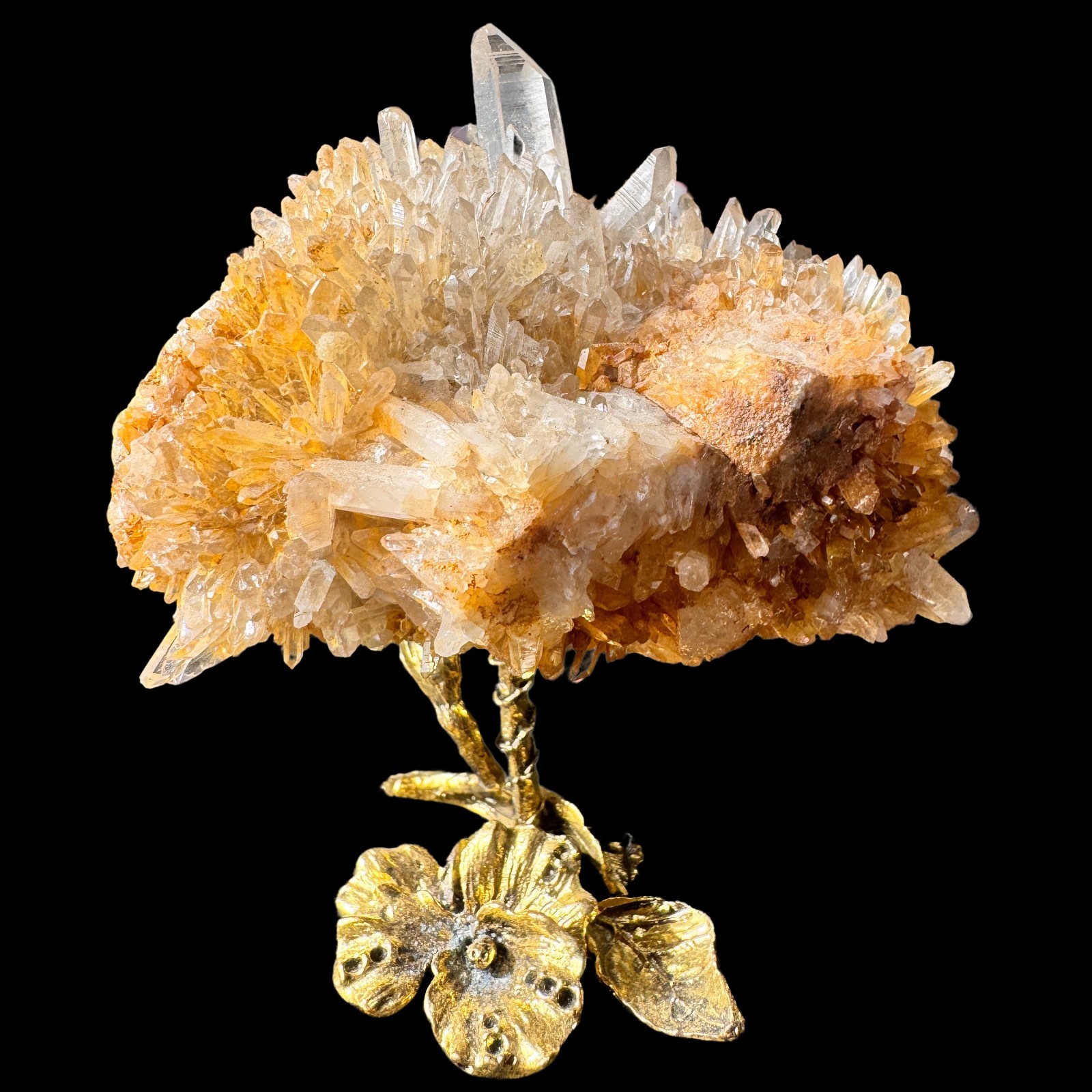 Premium Natural Clear Quartz Crystal Cluster Mineral Specimen 3.3″ for Display