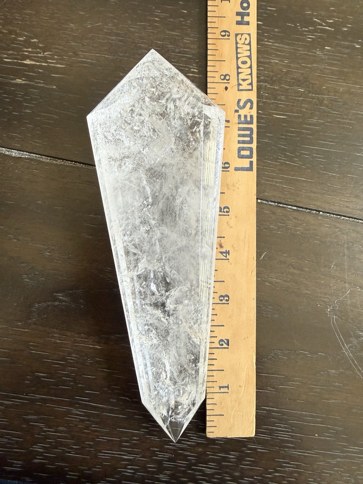 XL High Quality Clear Quartz Crystal DT Vogel Points Double Terminated Rainbows
