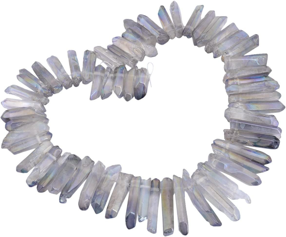 Natural Rock Crystal Quartz Crystal Points for Jewelry Making | Grey Titanium Co
