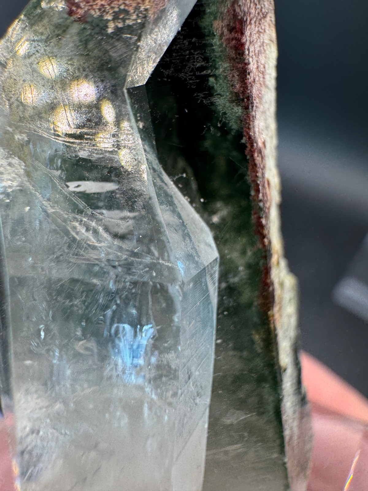 6465 Clear Himalayan Garden Quartz Chlorite Inclusions Pakistan 24g