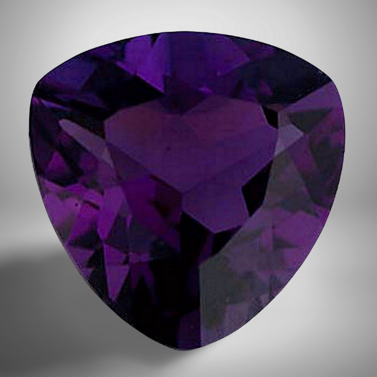 Amethyst Trillion Cut Gemstone 2 Cts – 9 mm AAA+ Precious Jewelry Gem