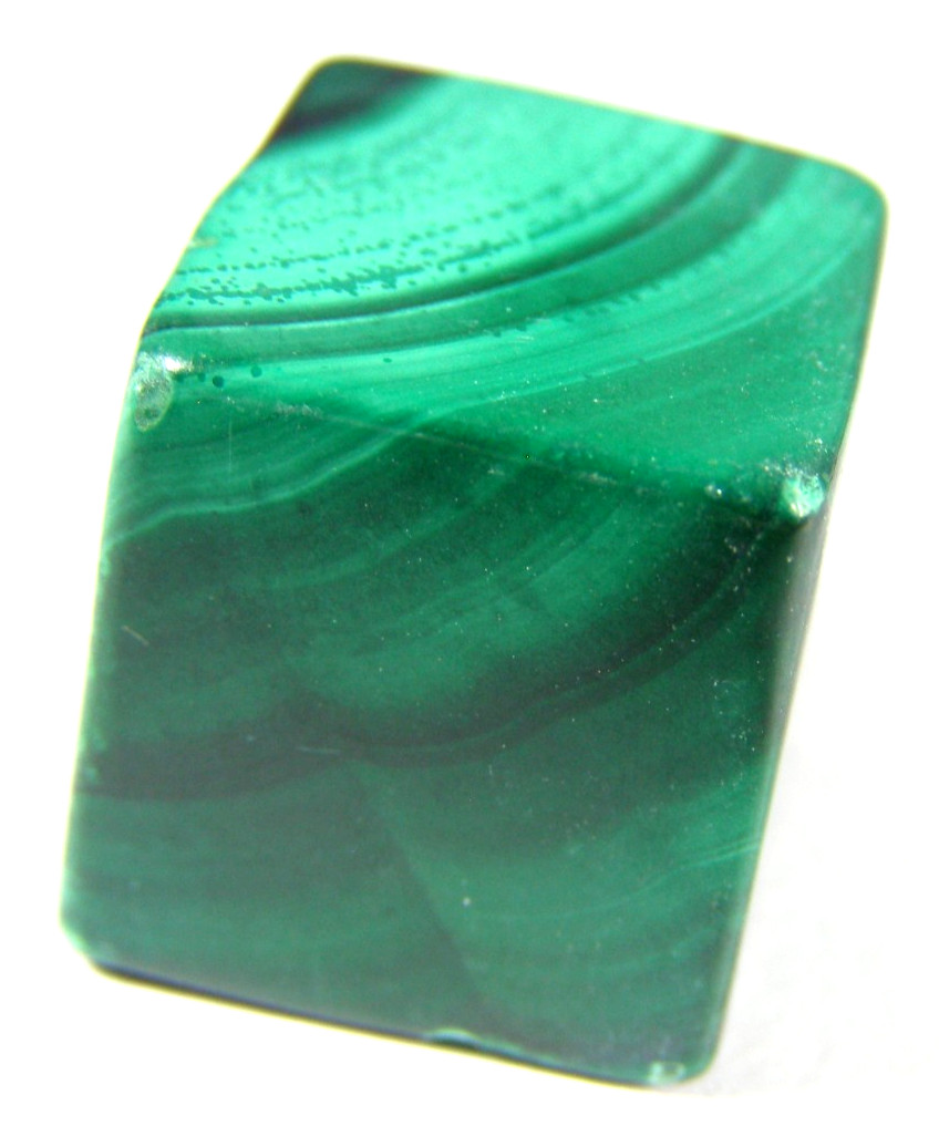 MALACHITE TUMBLED CUBE electromagnetic filter – app. 1.7 x 1.5 cms 19.52 gms #1