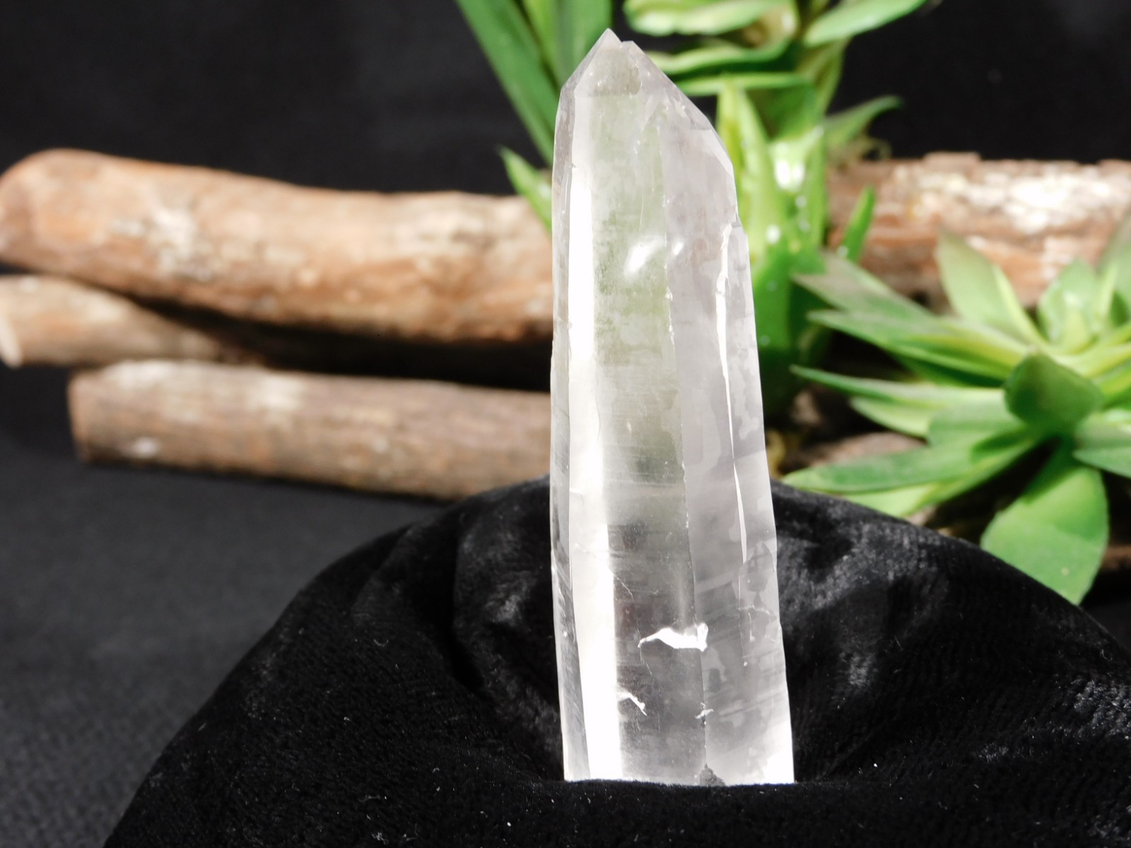 Long! Translucent! QUARTZ Crystal TWIN 100% Natural Brazil 46.1gr