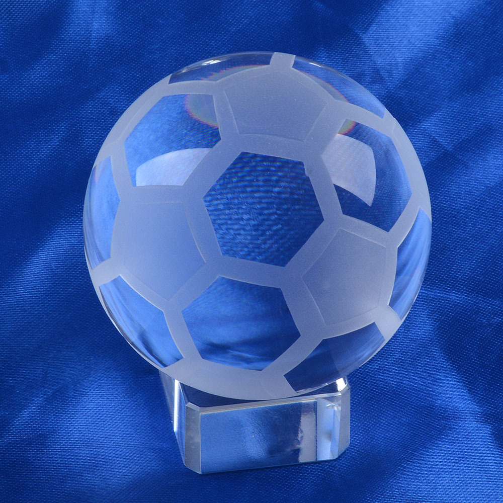 LONGWIN Crystal Glass Soccer Football Ball Sphere ORB 40-80mm Graduation Gift