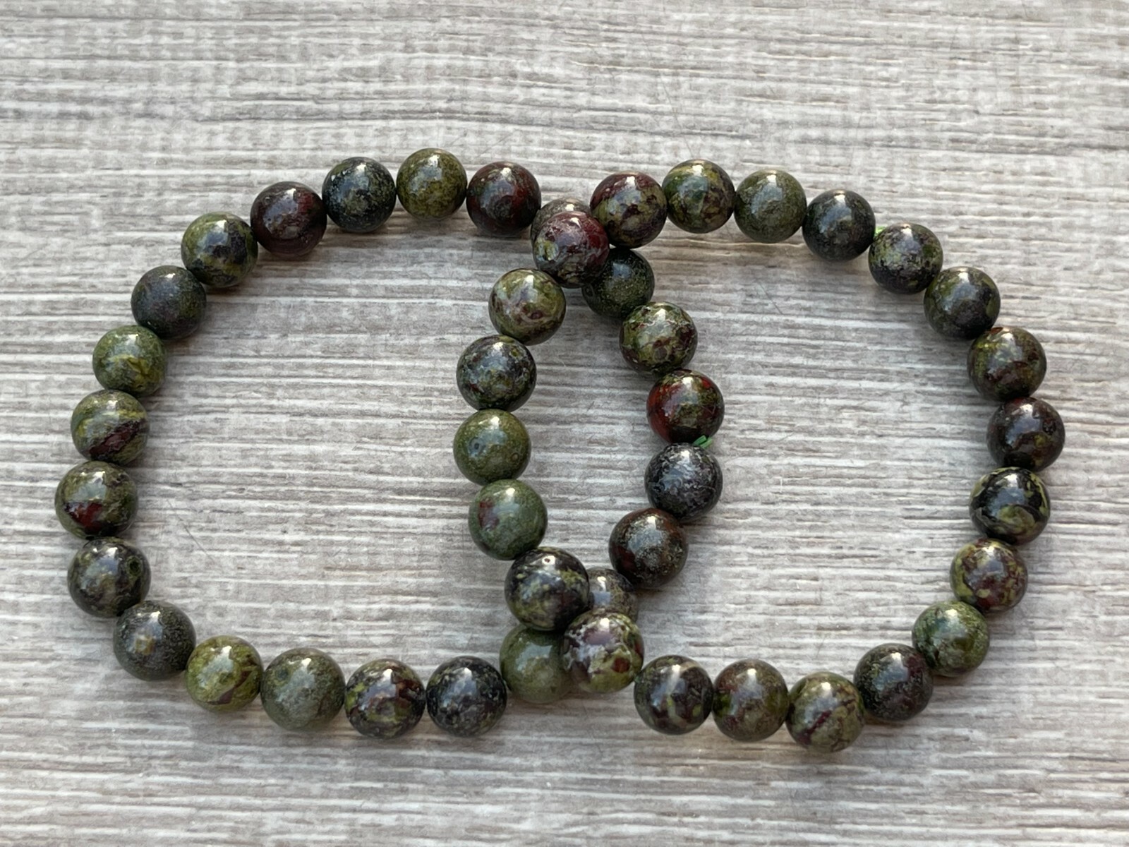 Grade A++ Dragons Blood Jasper Bead Bracelet 8mm, Genuine Gemstone Bracelet