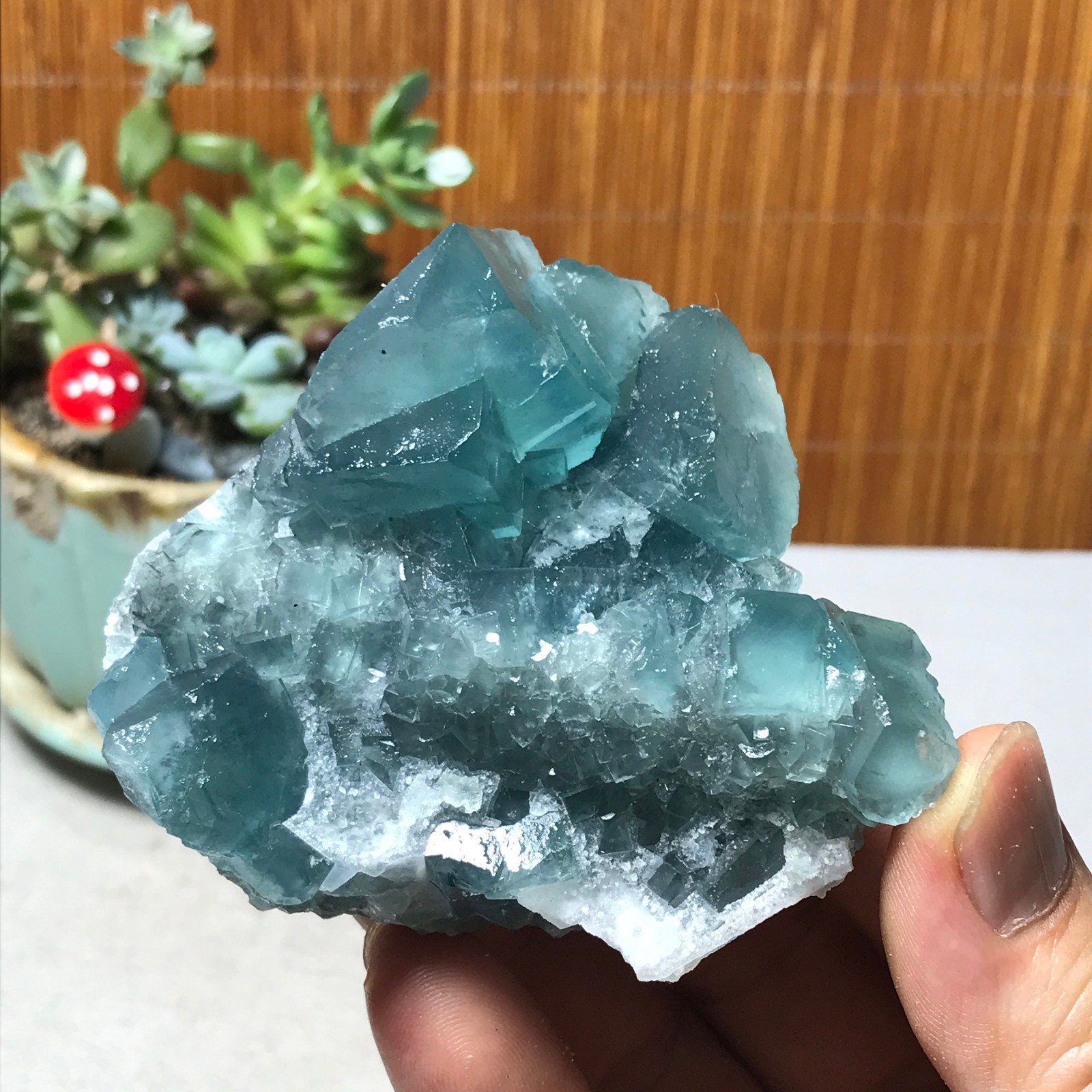75-67-40mm Rare Natural Green Calcite fluorite Mineral Specimen 221g A6082