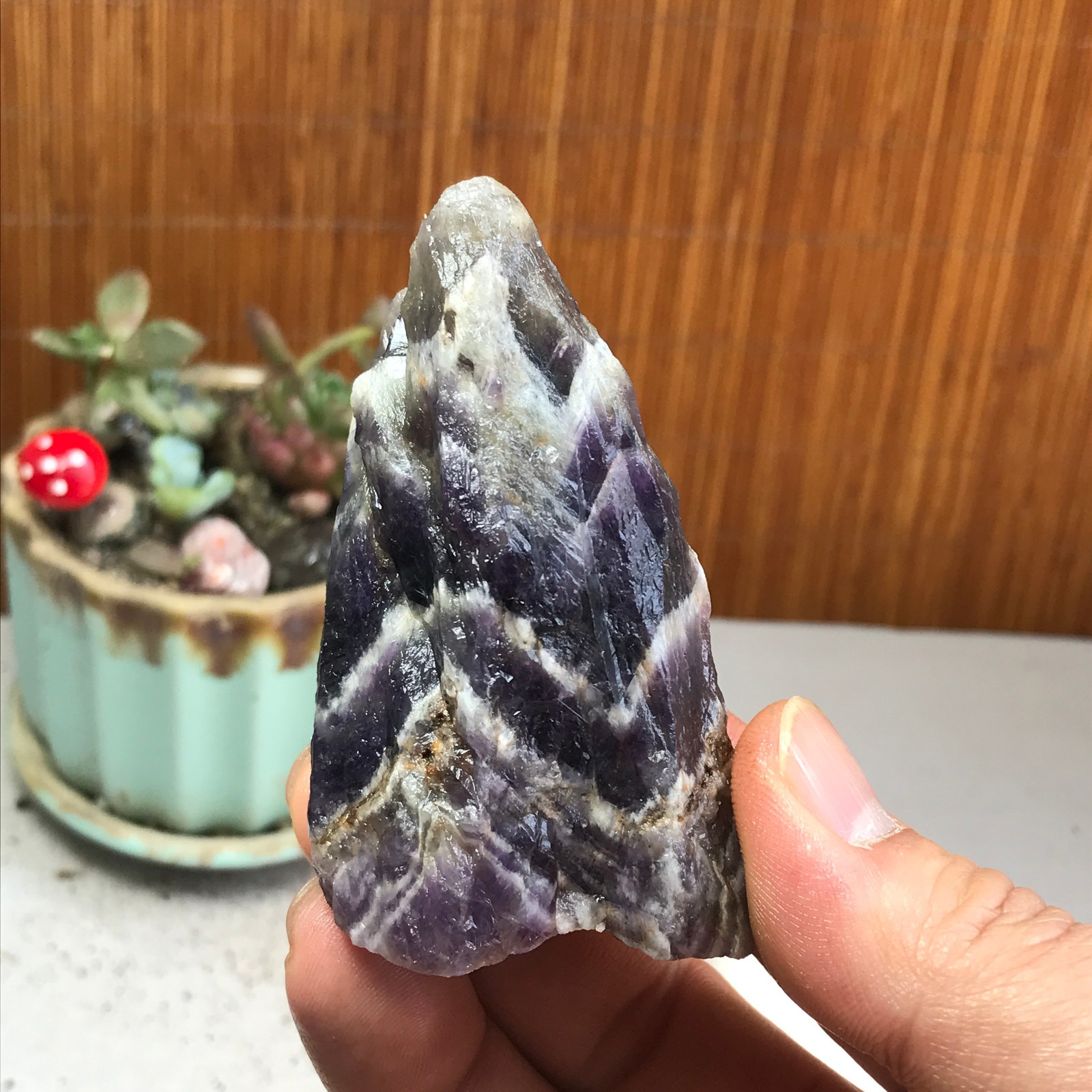 78-40-26mm Natural Dreamy amethyst Crystal gemstone Rough Mineral Specimen A4776