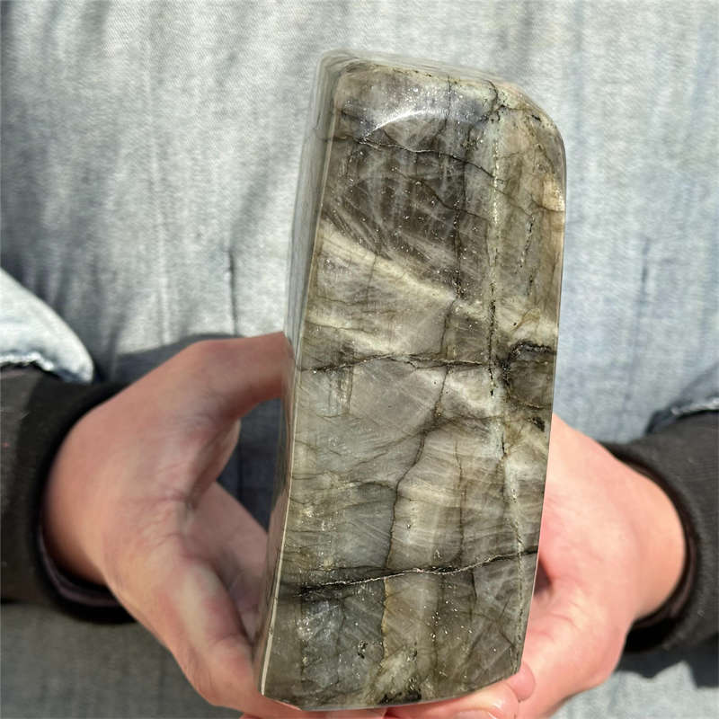 1.92kg Natural Labradorite Quartz Crystal Spectrolite Mineral Reiki healing