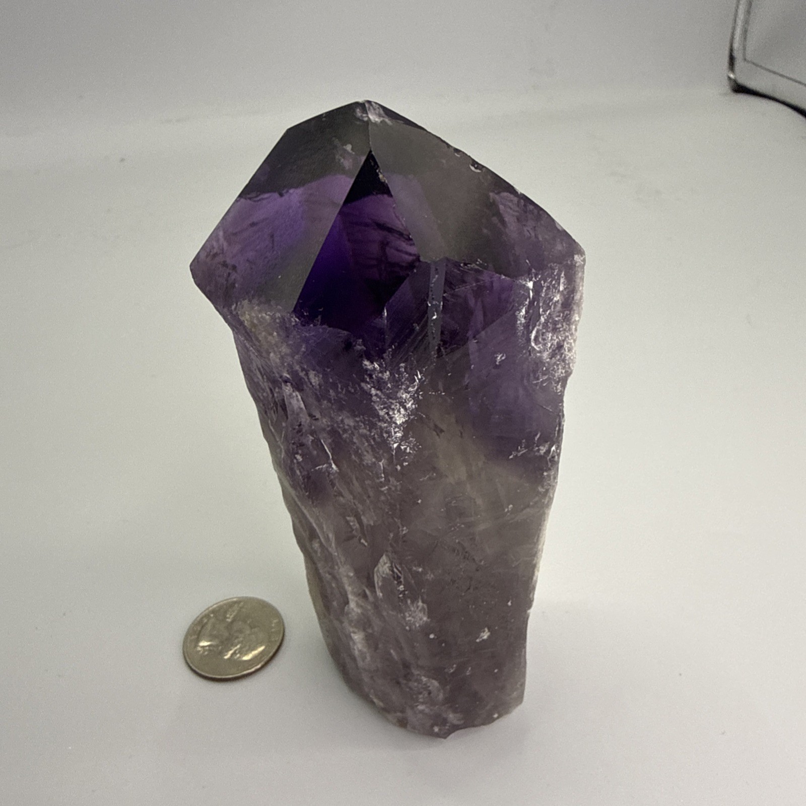 1.2 LB A+Natural Phantom Brazilian Large Point Amethyst Root Specimen,Minerals!