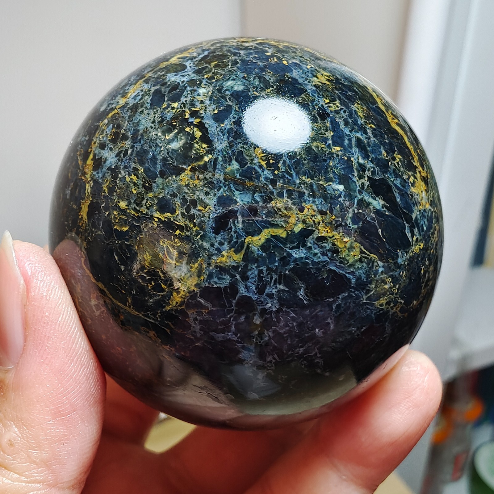 290g WOW! Natural Rare Pietersite Crystal ball Quartz Sphere Healing