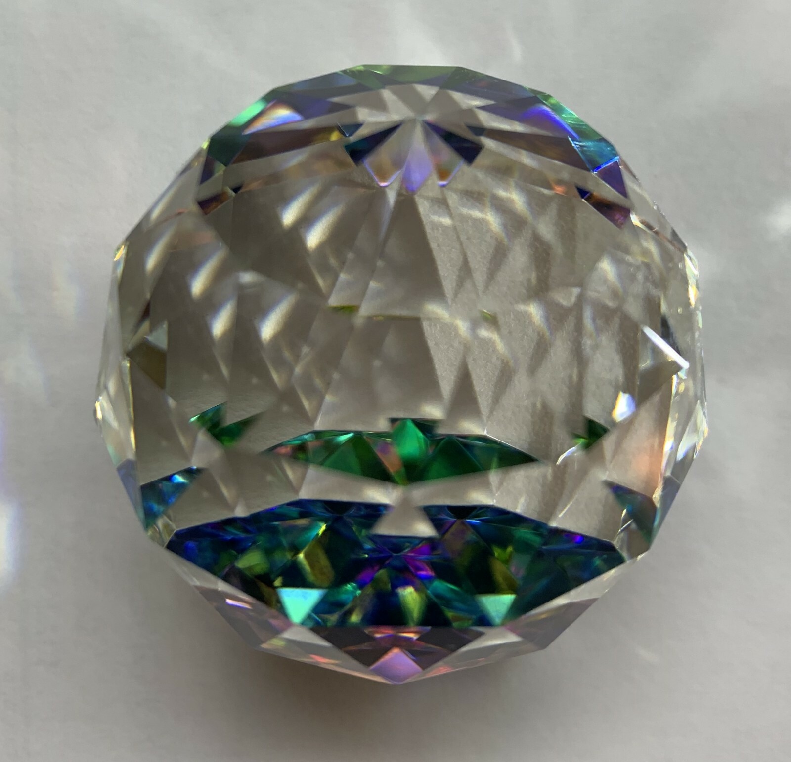 Faceted Crystal Ball/ Paperweight 20 mm