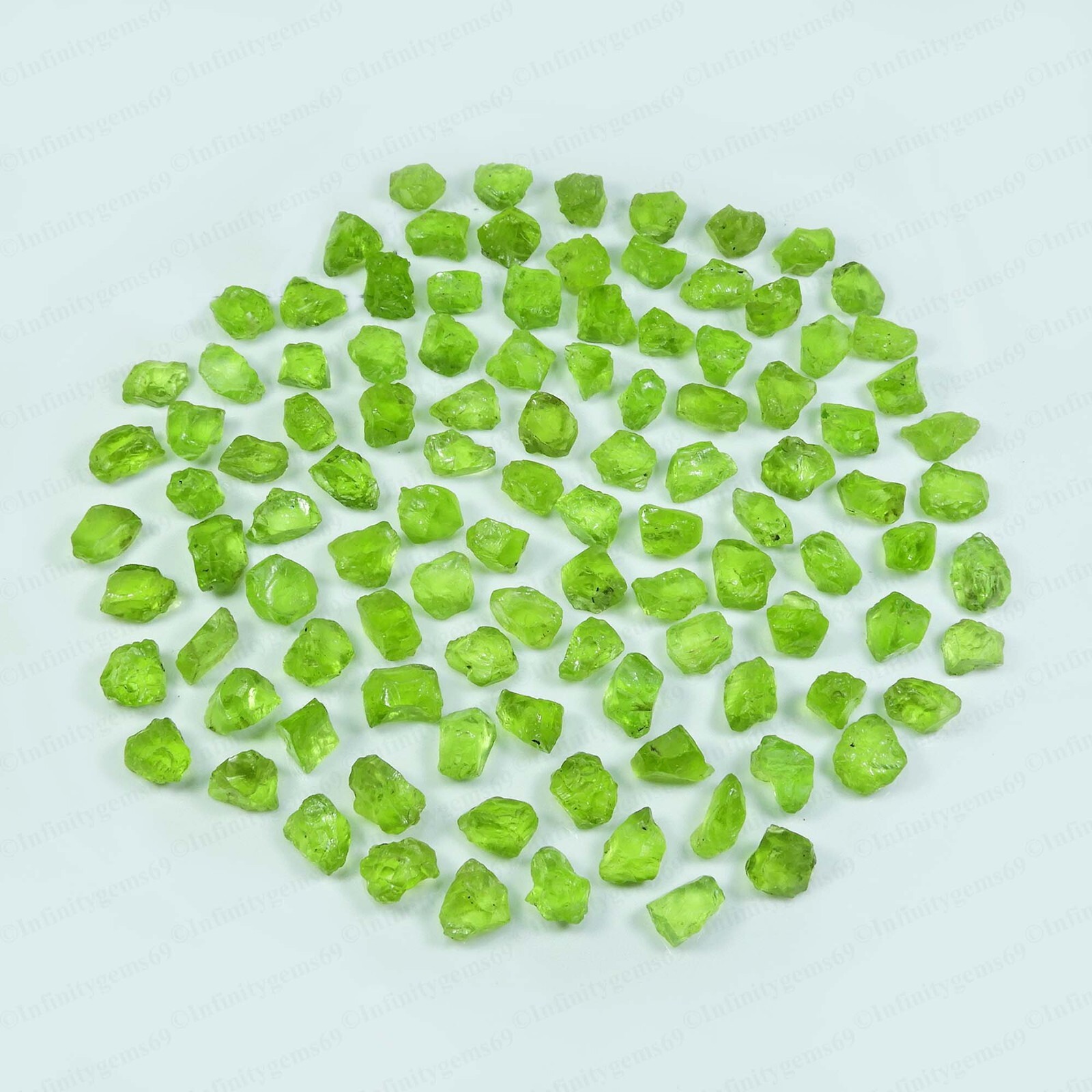 Natural peridot Rough Gemstone Specimen peridot crystal raw Loose rough 5-8 mm