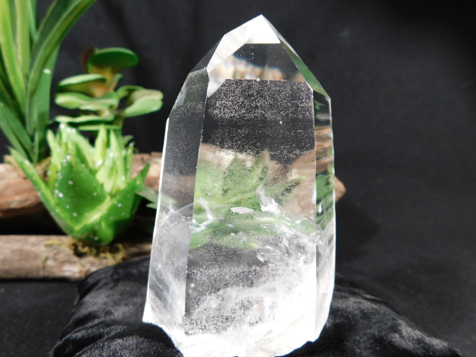 LARGER! SUPER Translucent LEMURIAN Quartz Crystal From Brazil 303gr