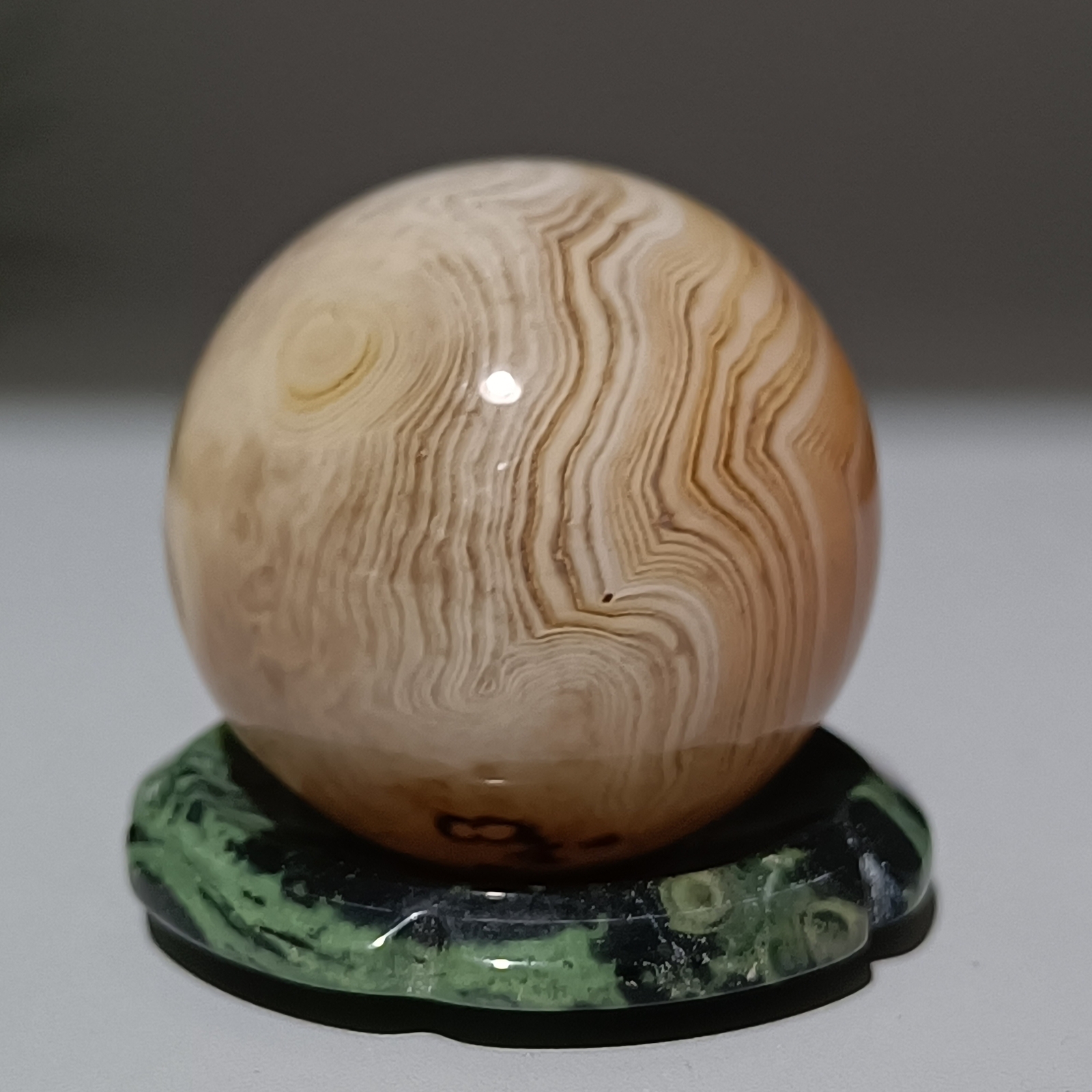 32MM Natural agate Quartz Sphere Healing Crystals Ball reiki gift+stand