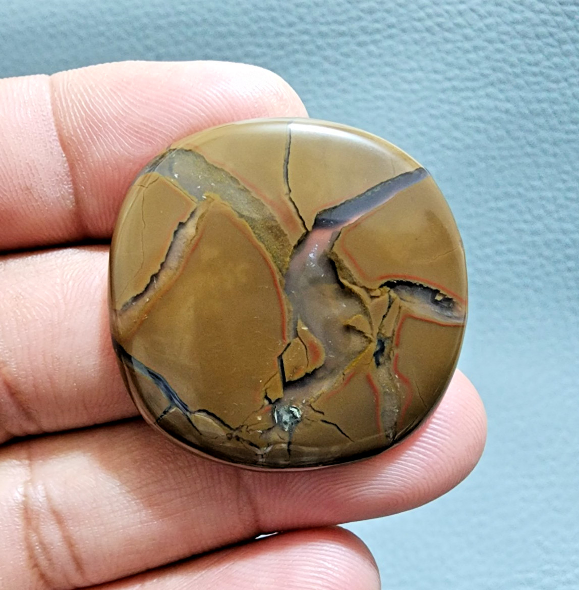 Wonderful Septarian Crystal Dragon Stone Cushion Shape 57 Crt Cabochon Gemstone