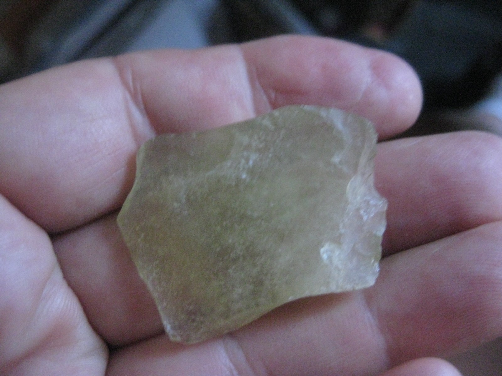 Libyan Desert Glass 12.2g , rare , healing , energy, silica tektite