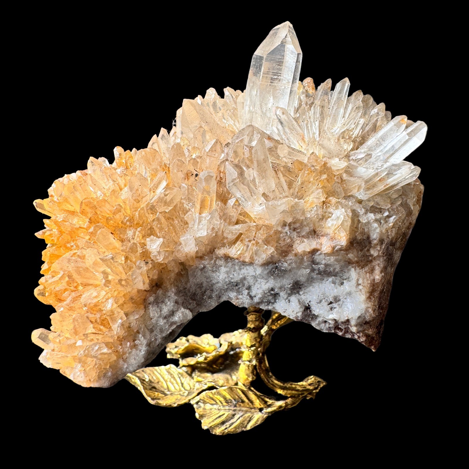 Premium Natural Clear Quartz Crystal Cluster Mineral Specimen 3.3″ for Display