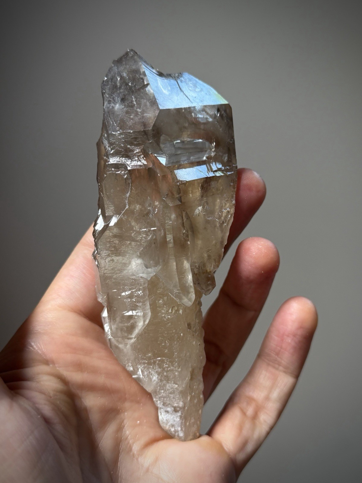 Enhydro Quartz Crystal Elestial Quartz Natural Smoky Quartz Water Bubble Crystal