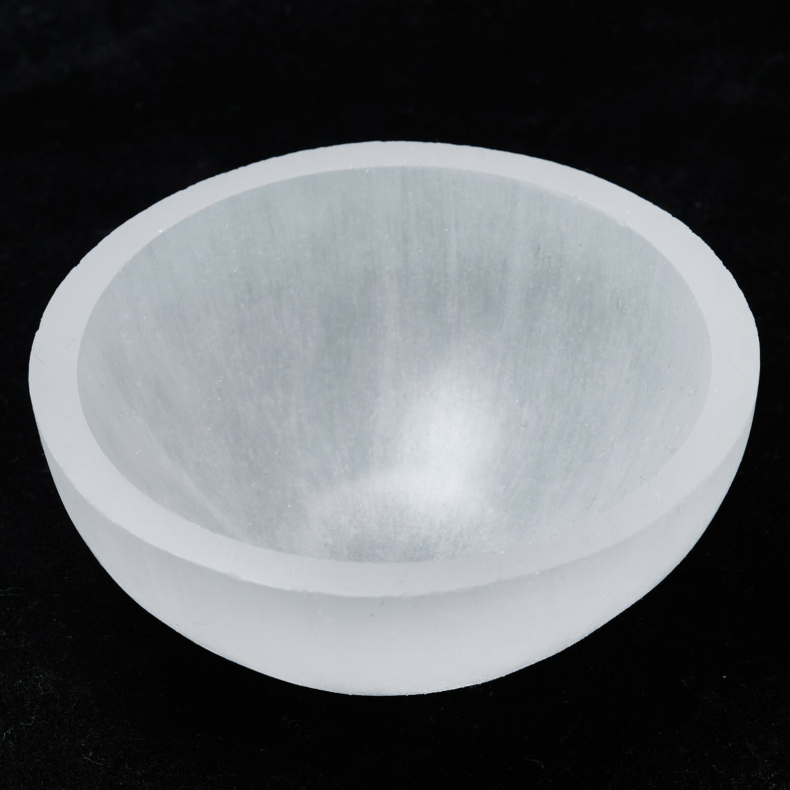 Selenite Bowl Carved Charging Dish Crystal Healing Cleansing Stone Natural 7-8cm