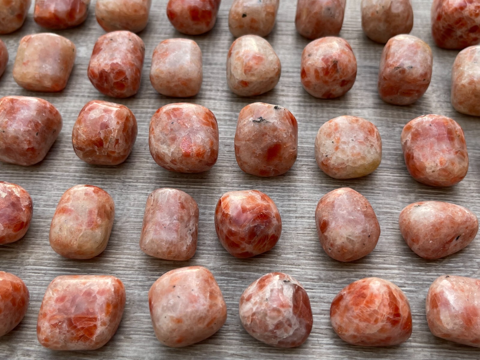 Grade A++ Sunstone Tumbled Stone, 1-1.25″ Tumbled Sunstone, Pick How Many