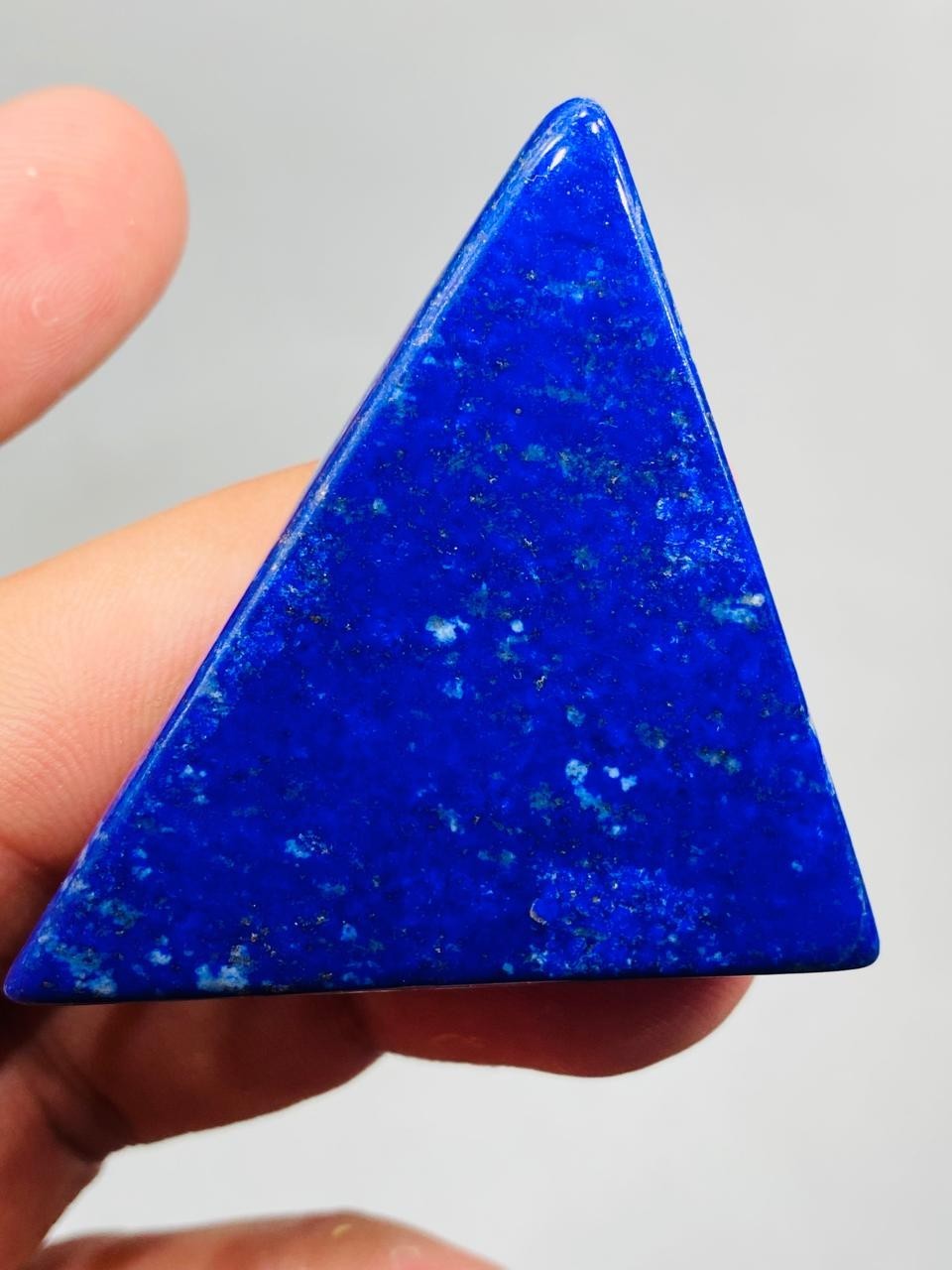 Lapis Lazuli Slice Triangle Royal Blue Natural Stone From Mine Mineral