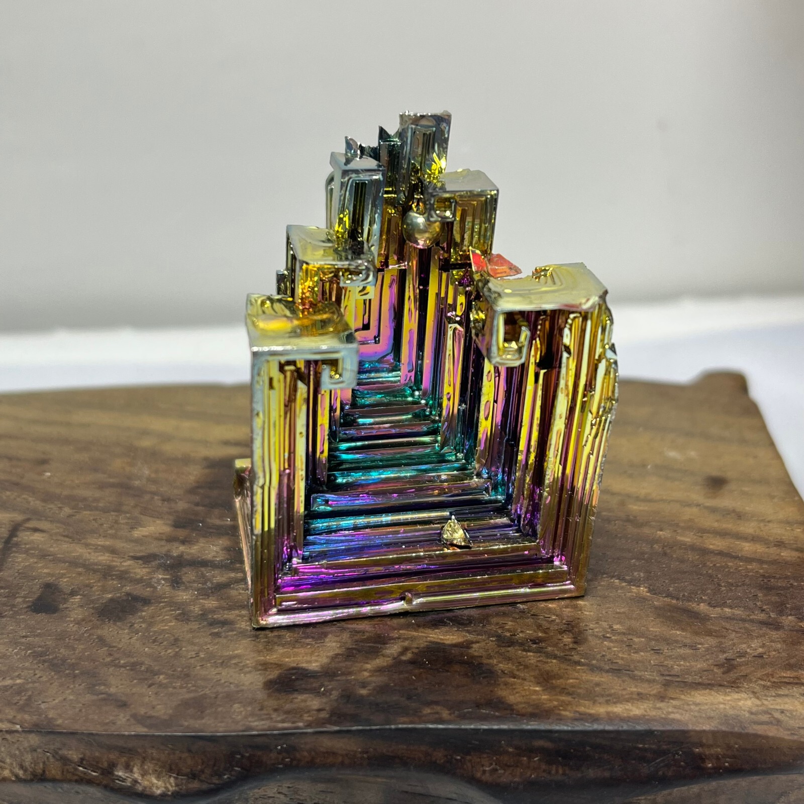 102g ram Bismuth rainbow crystal elementBi gemstone Mineral specimen healing 955